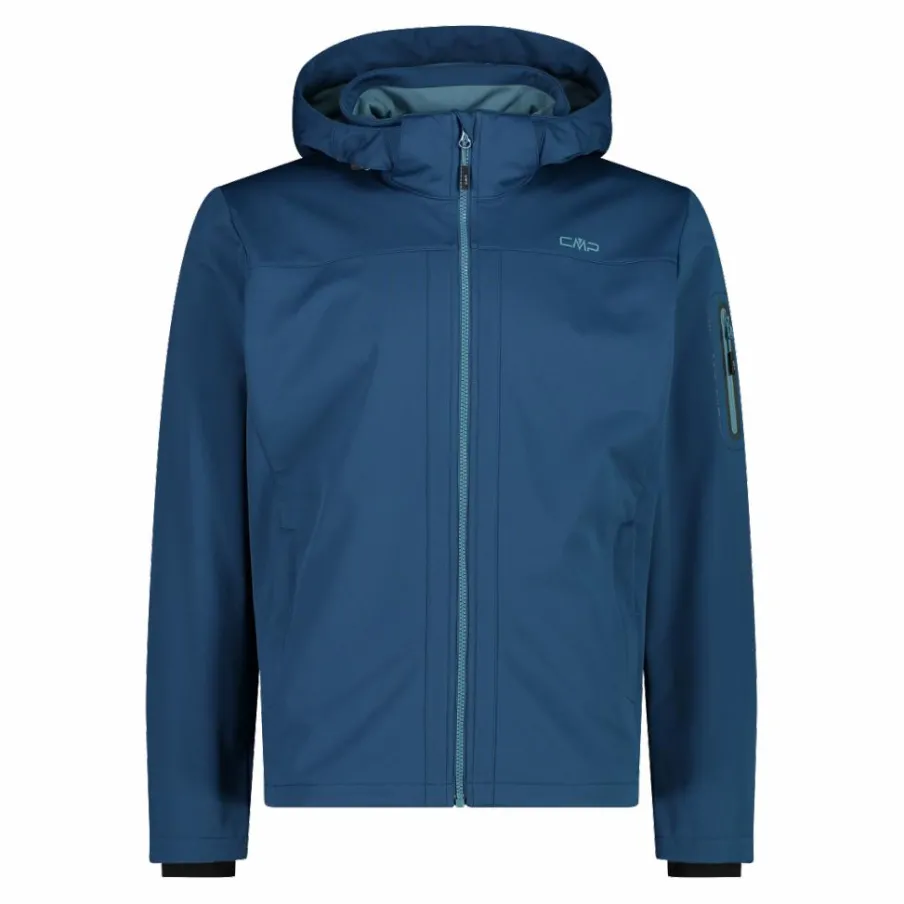 Uomo CMP Giacche Trekking|Giacche Softshell^Giacca in Light Softshell con cappuccio staccabile da uomo
