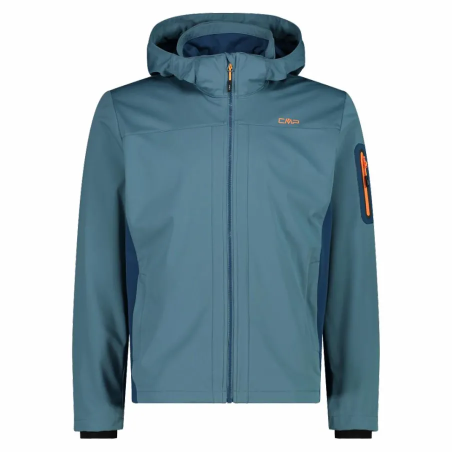 Uomo CMP Giacche Trekking|Giacche Softshell^Giacca in Light Softshell con cappuccio staccabile da uomo