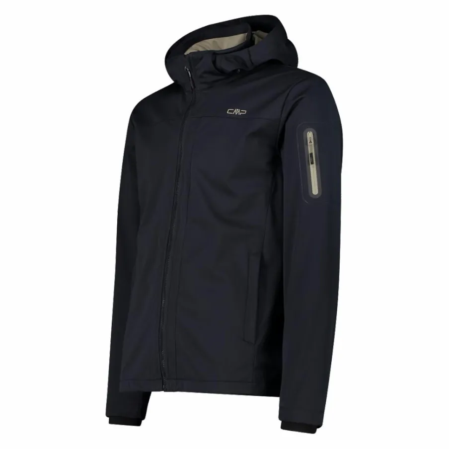 Uomo CMP Giacche Trekking|Giacche Softshell^Giacca in Light Softshell con cappuccio staccabile da uomo