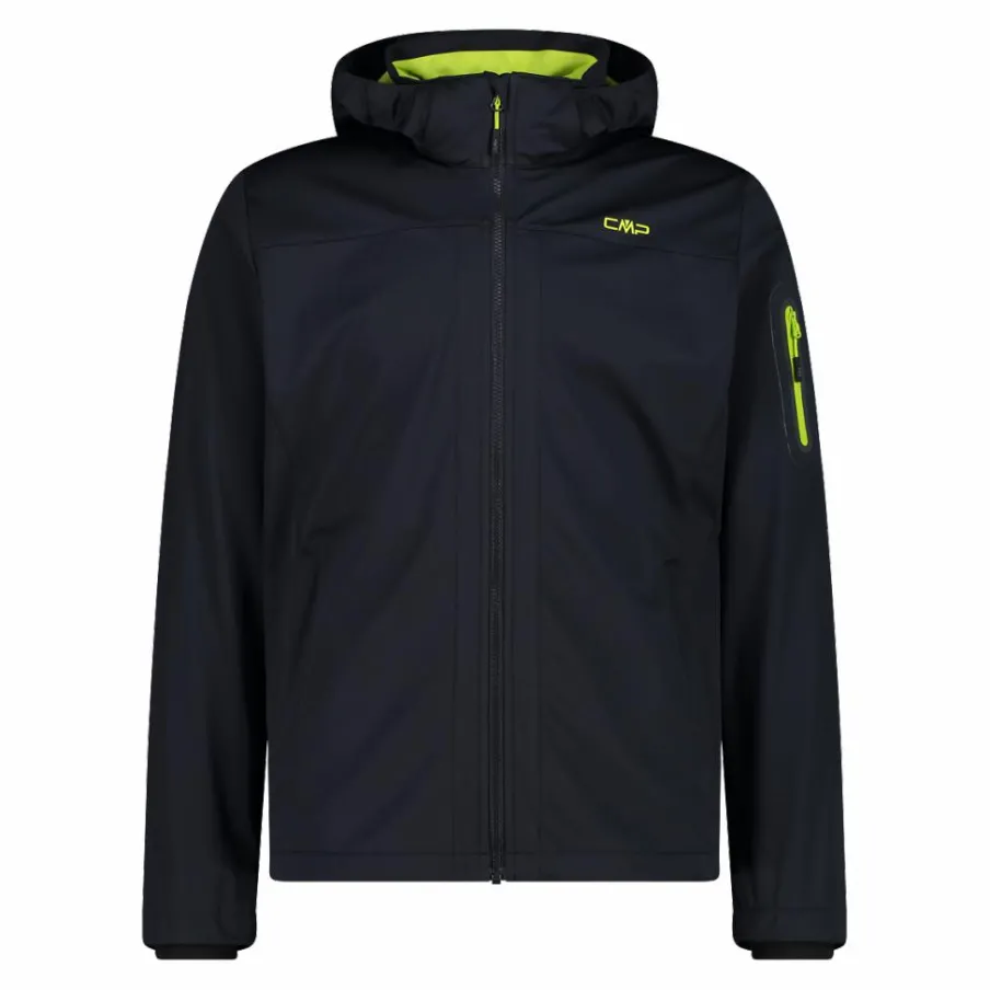 Uomo CMP Giacche Trekking|Giacche Softshell^Giacca in Light Softshell con cappuccio staccabile da uomo