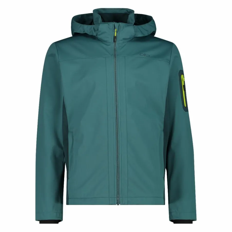 Uomo CMP Giacche Trekking|Giacche Softshell^Giacca in Light Softshell con cappuccio staccabile da uomo
