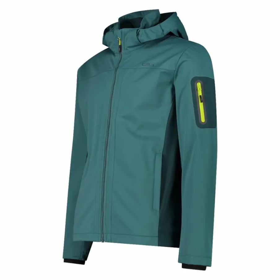 Uomo CMP Giacche Trekking|Giacche Softshell^Giacca in Light Softshell con cappuccio staccabile da uomo