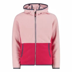 CMP Pile E Felpe^Giacca in pile con zip da bambina color block con cappuccio