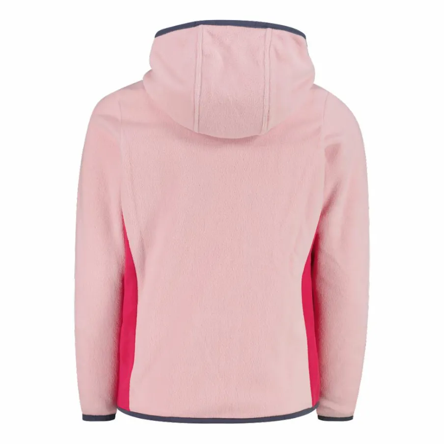 CMP Pile E Felpe^Giacca in pile con zip da bambina color block con cappuccio