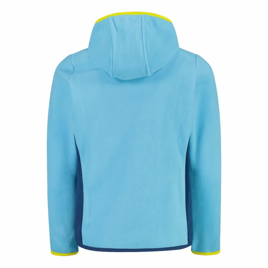CMP Pile E Felpe^Giacca in pile con zip da bambina color block con cappuccio