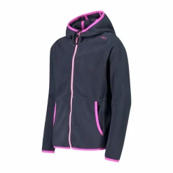 CMP Pile E Felpe^Giacca in pile con zip da bambina color block con cappuccio