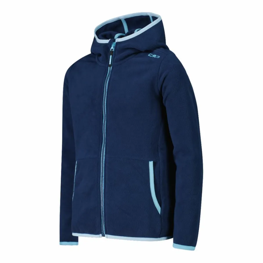 CMP Pile E Felpe^Giacca in pile con zip da bambina color block con cappuccio