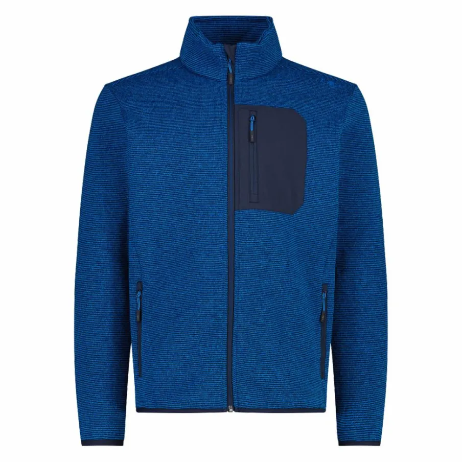 Uomo CMP Pile^Giacca in pile con zip da uomo in knit tech