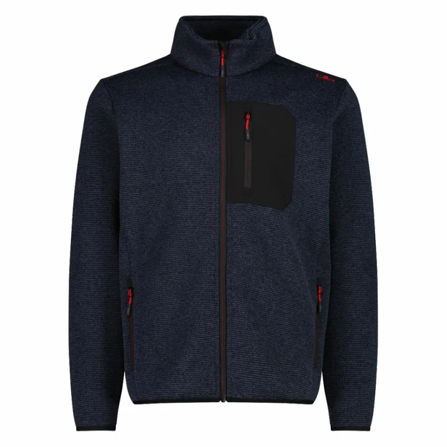 Uomo CMP Pile^Giacca in pile con zip da uomo in knit tech