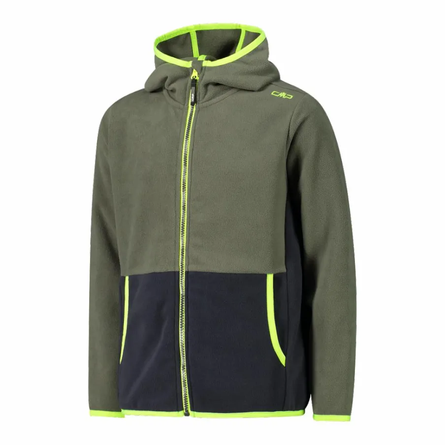 Bambino CMP Pile E Felpe^Giacca in pile con zip da bambino color block con cappuccio