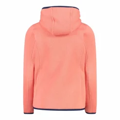 CMP Pile E Felpe^Giacca in pile da bambina in knit-tech mélange con cappuccio