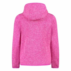 CMP Pile E Felpe^Giacca in pile da bambina in knit-tech mélange con cappuccio