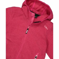 CMP Pile E Felpe^Giacca in pile da bambina in knit-tech mélange con cappuccio