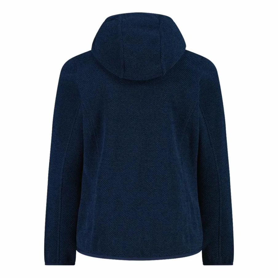 CMP Pile E Felpe^Giacca in pile da bambina in knit-tech mélange con cappuccio