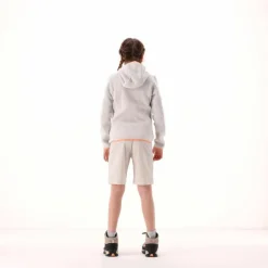 CMP Pile E Felpe^Giacca in pile da bambina in knit-tech mélange con cappuccio