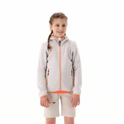 CMP Pile E Felpe^Giacca in pile da bambina in knit-tech mélange con cappuccio