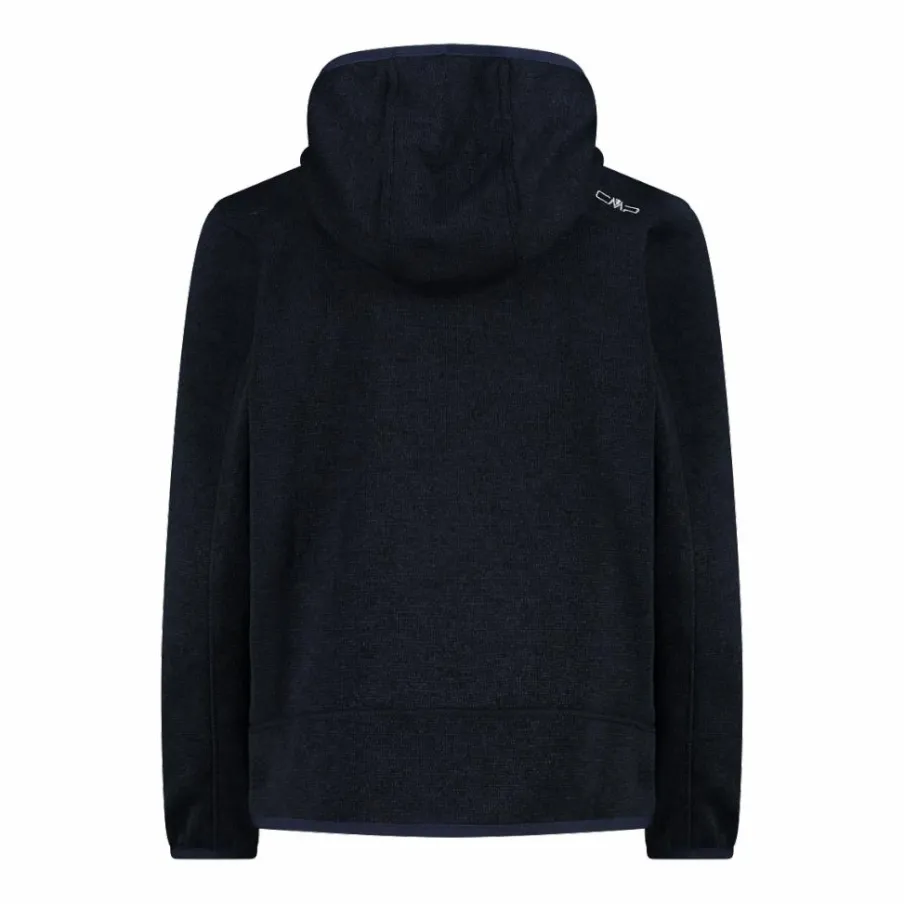 Bambino CMP Pile E Felpe^Giacca in pile da bambino in knit-tech mélange con cappuccio