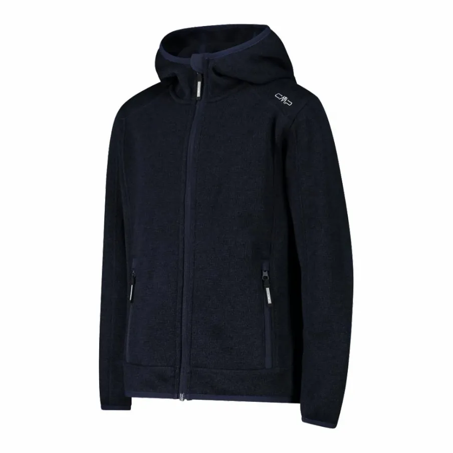 Bambino CMP Pile E Felpe^Giacca in pile da bambino in knit-tech mélange con cappuccio