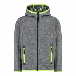 Bambino CMP Pile E Felpe^Giacca in pile da bambino in knit-tech mélange con cappuccio