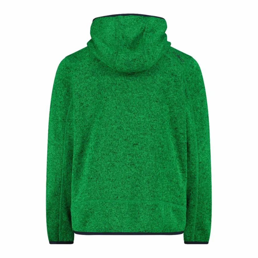 Bambino CMP Pile E Felpe^Giacca in pile da bambino in knit-tech mélange con cappuccio