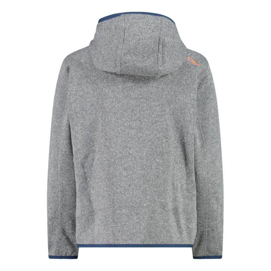 Bambino CMP Pile E Felpe^Giacca in pile da bambino in knit-tech mélange con cappuccio