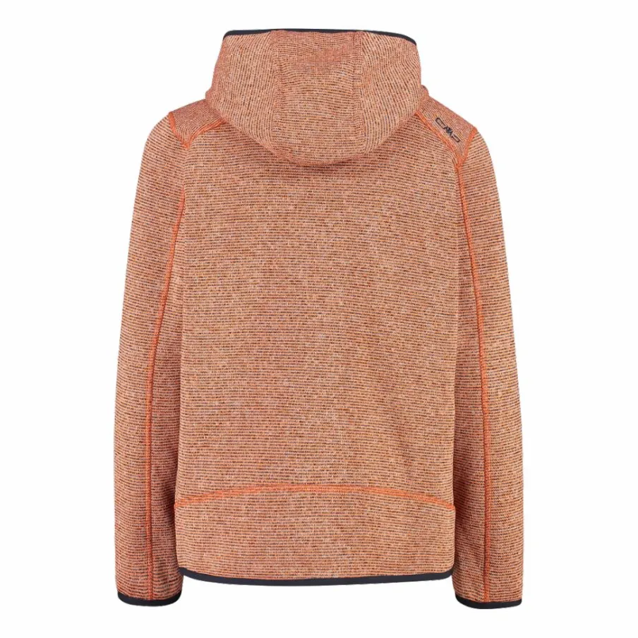 Bambino CMP Pile E Felpe^Giacca in pile da bambino in knit-tech mélange con cappuccio