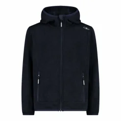 Bambino CMP Pile E Felpe^Giacca in pile da bambino in knit-tech mélange con cappuccio