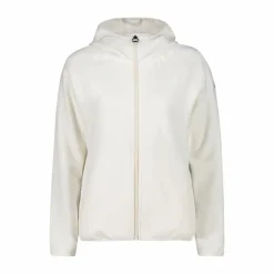 Donna CMP Pile^Giacca in pile da donna con cappuccio in knit tech melange