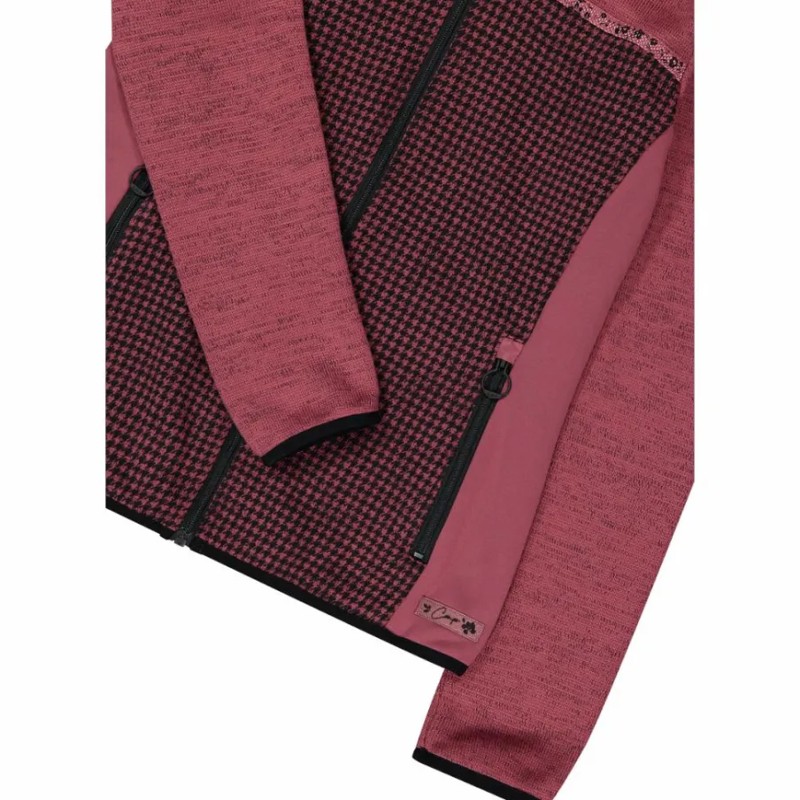 Donna CMP Pile^Giacca in pile da donna in knit tech stampata