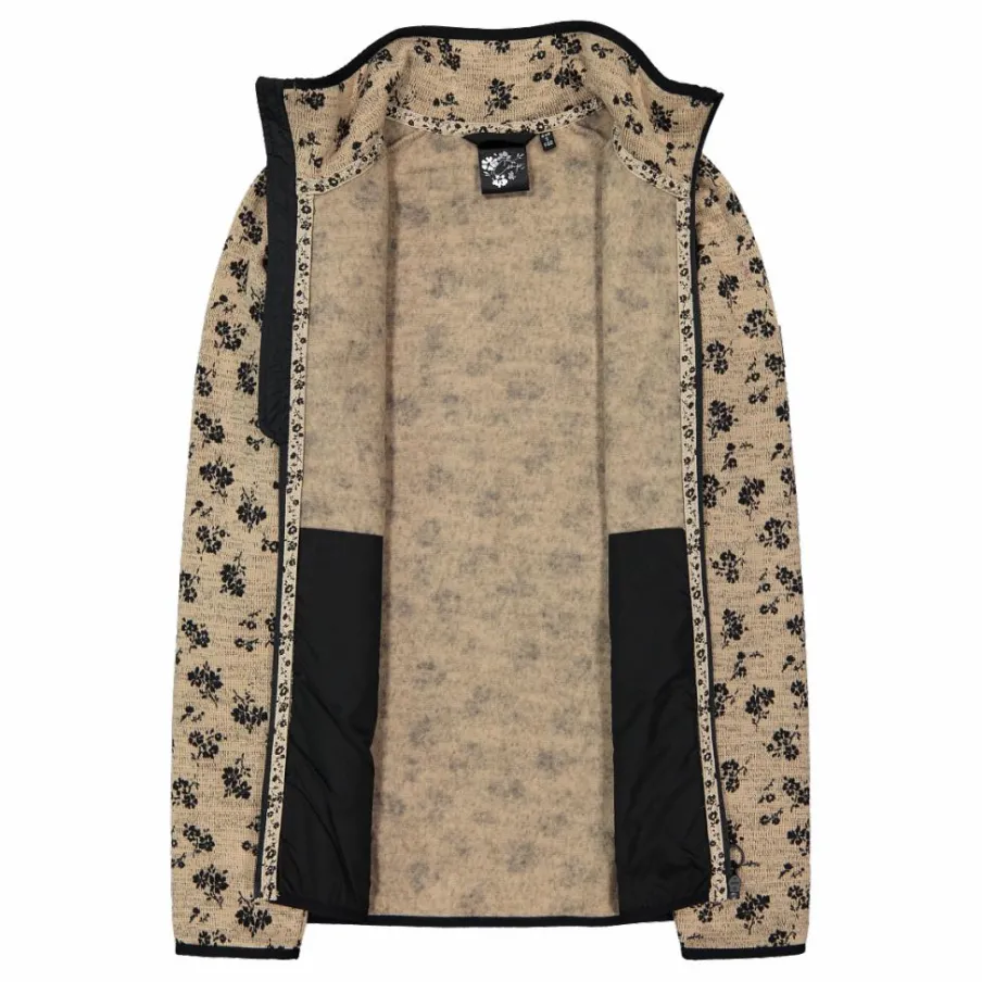 Donna CMP Pile^Giacca in pile da donna in knit tech stampata