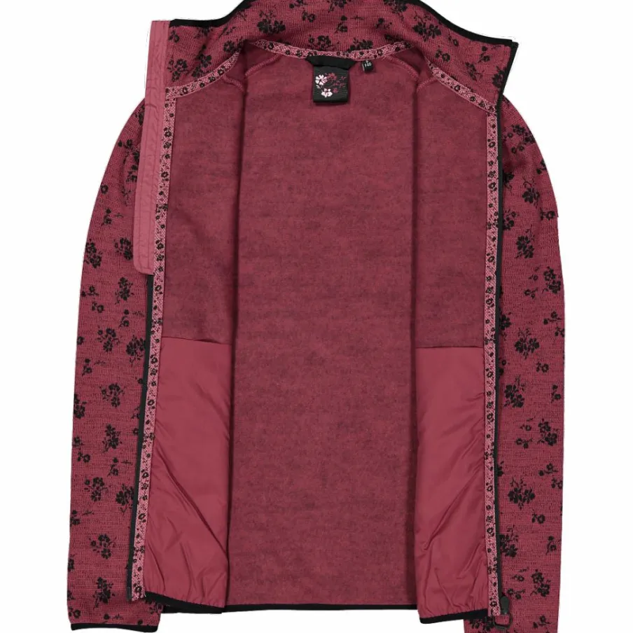 Donna CMP Pile^Giacca in pile da donna in knit tech stampata