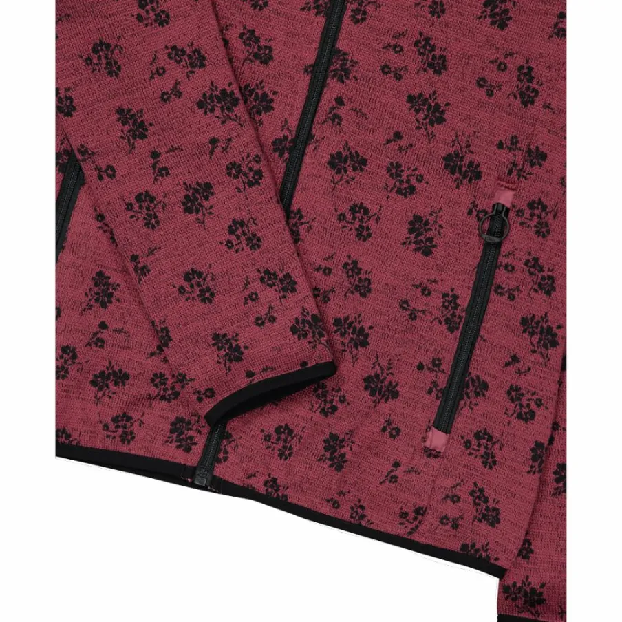 Donna CMP Pile^Giacca in pile da donna in knit tech stampata