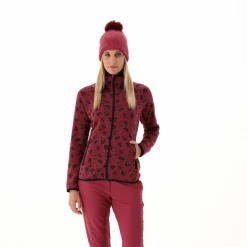 Donna CMP Pile^Giacca in pile da donna in knit tech stampata