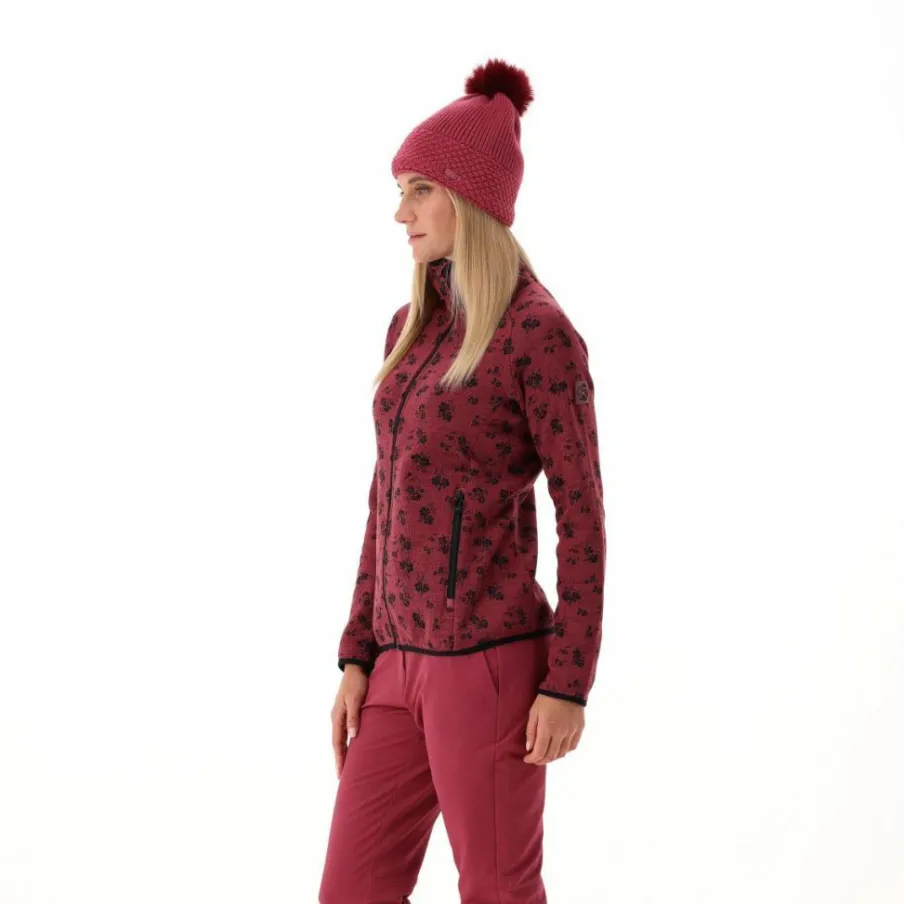 Donna CMP Pile^Giacca in pile da donna in knit tech stampata