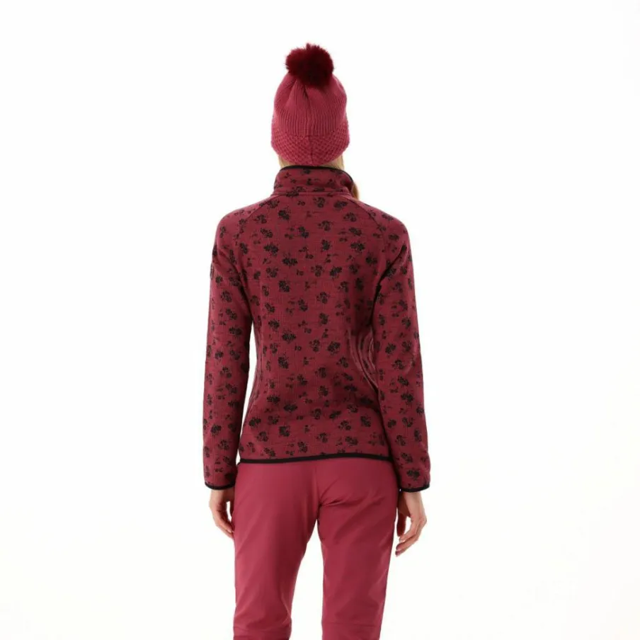 Donna CMP Pile^Giacca in pile da donna in knit tech stampata