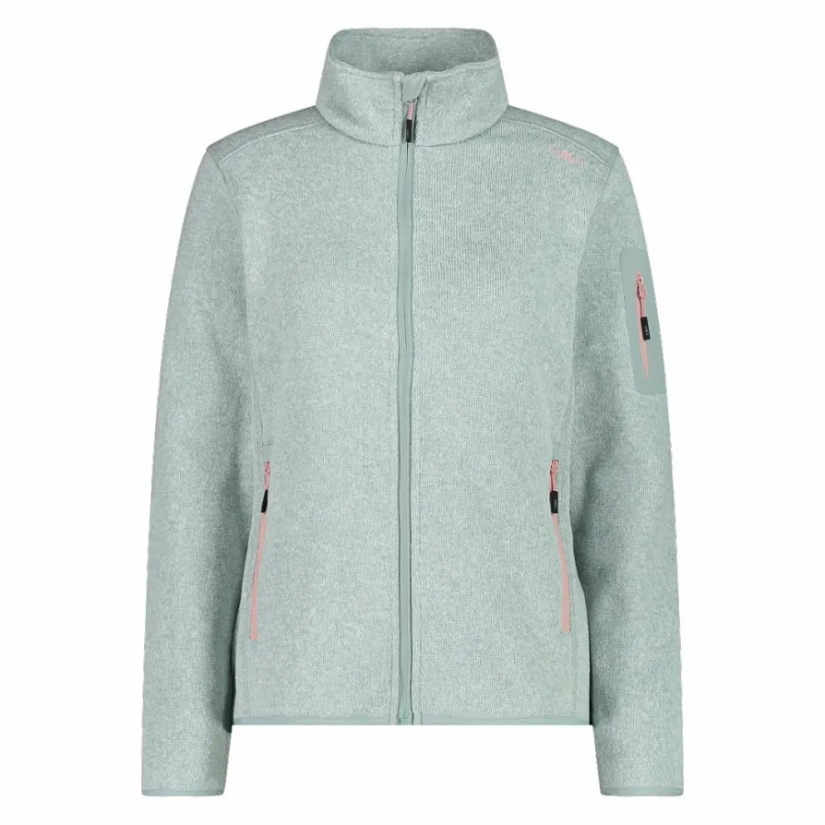Donna CMP Pile^Giacca in pile da donna in Knit-Tech mèlange