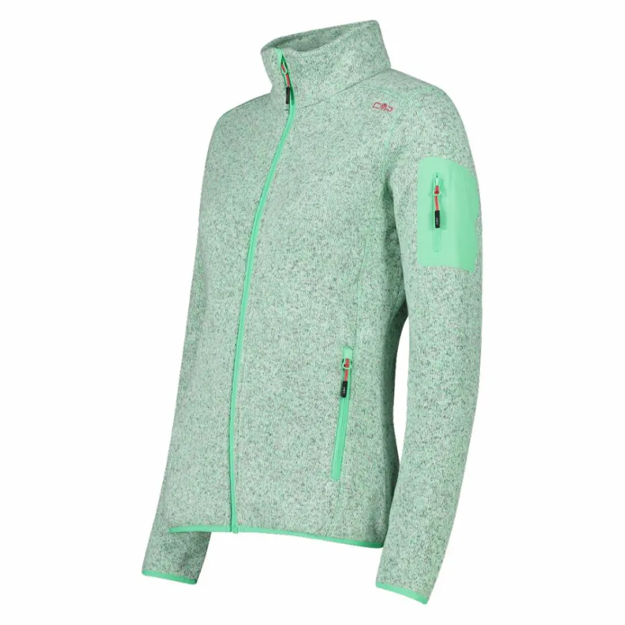 Donna CMP Pile^Giacca in pile da donna in Knit-Tech mèlange
