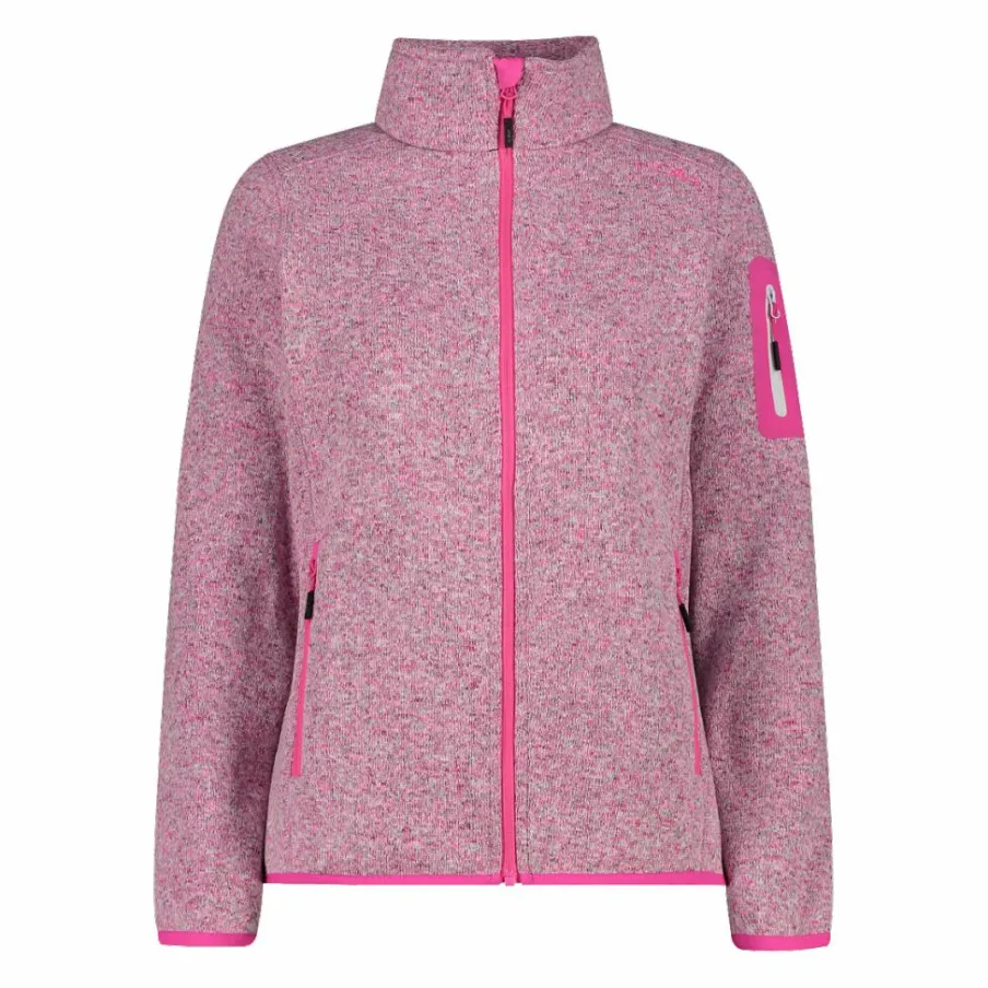 Donna CMP Pile^Giacca in pile da donna in Knit-Tech mèlange