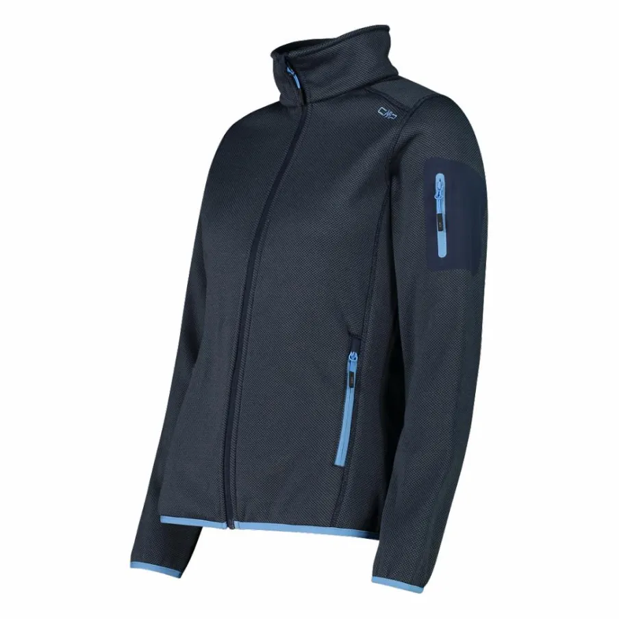 Donna CMP Pile^Giacca in pile da donna in Knit-Tech mèlange