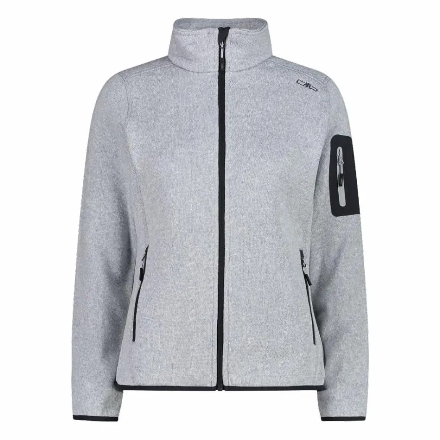 Donna CMP Pile^Giacca in pile da donna in Knit-Tech mèlange