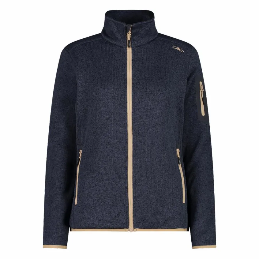 Donna CMP Pile^Giacca in pile da donna in Knit-Tech mèlange