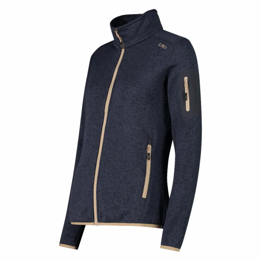 Donna CMP Pile^Giacca in pile da donna in Knit-Tech mèlange