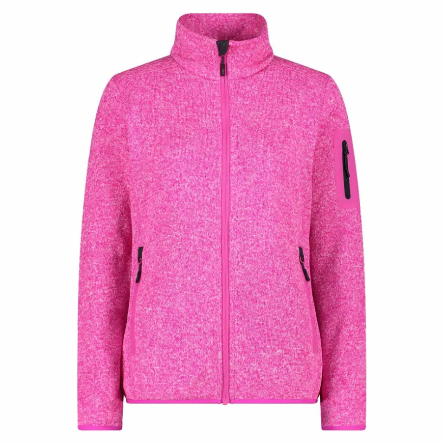 Donna CMP Pile^Giacca in pile da donna in Knit-Tech mèlange