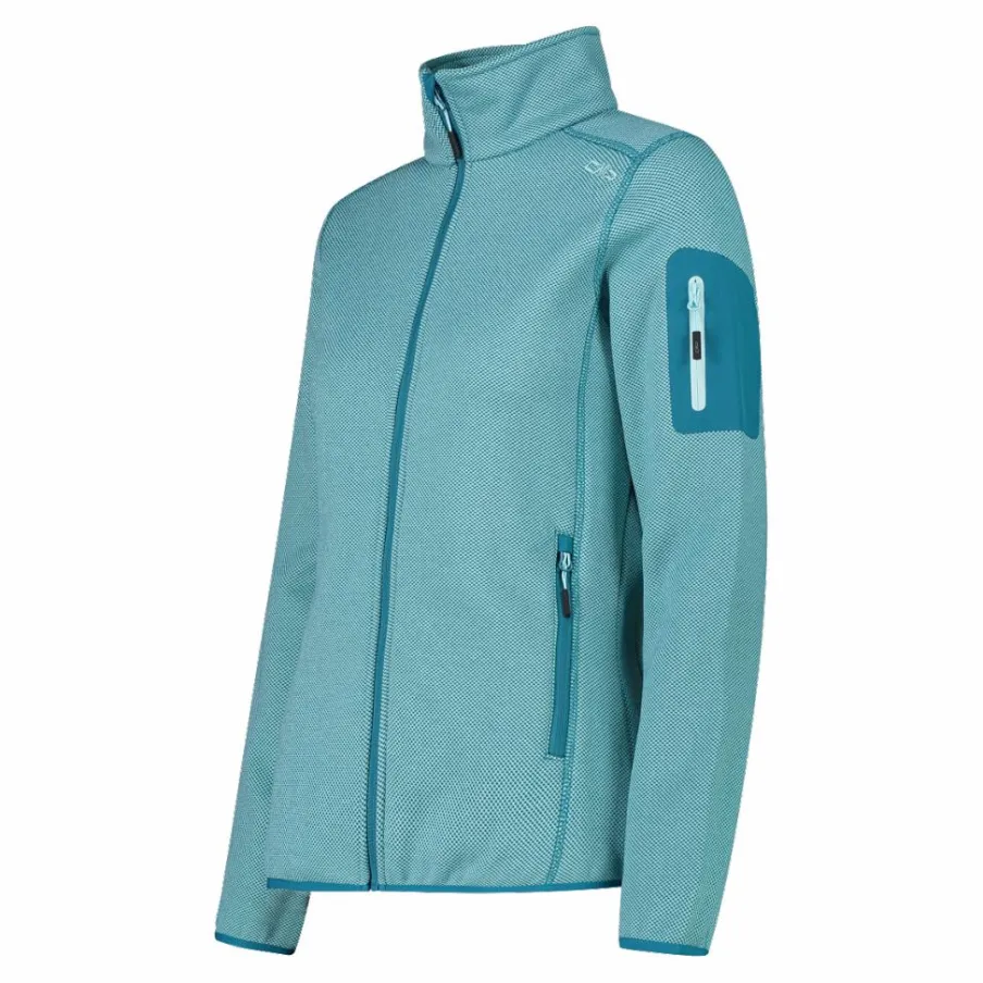 Donna CMP Pile^Giacca in pile da donna in Knit-Tech mèlange