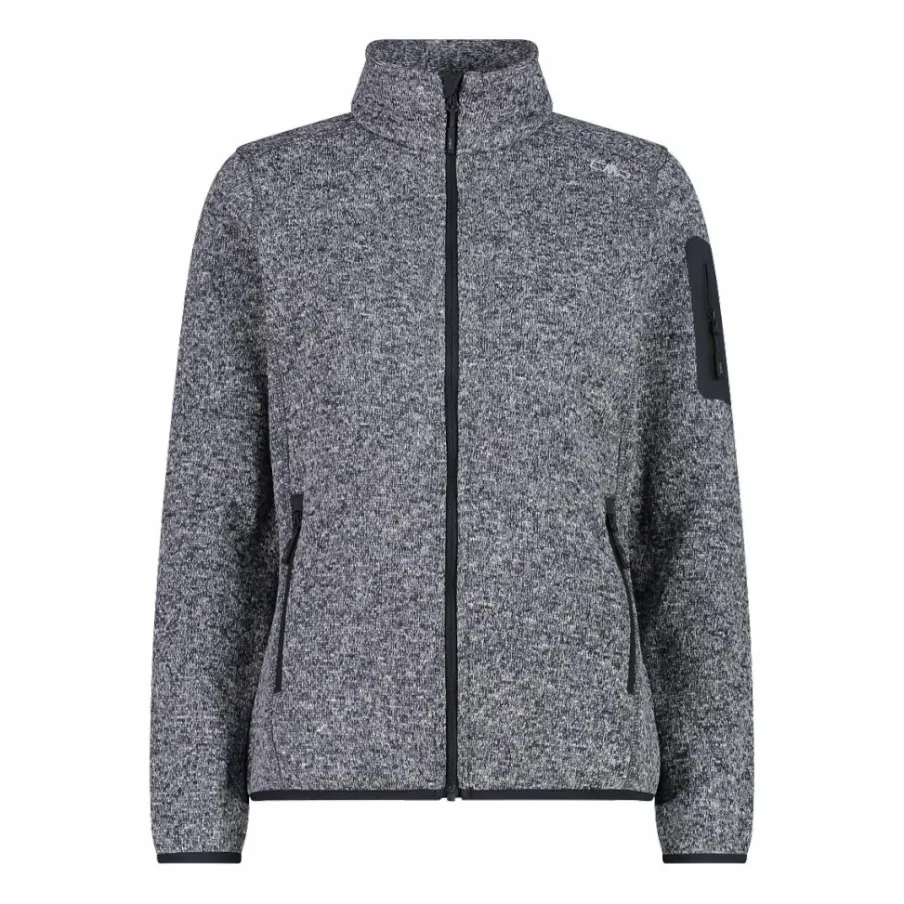 Donna CMP Pile^Giacca in pile da donna in Knit-Tech mèlange