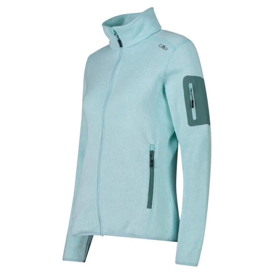 Donna CMP Pile^Giacca in pile da donna in Knit-Tech mèlange