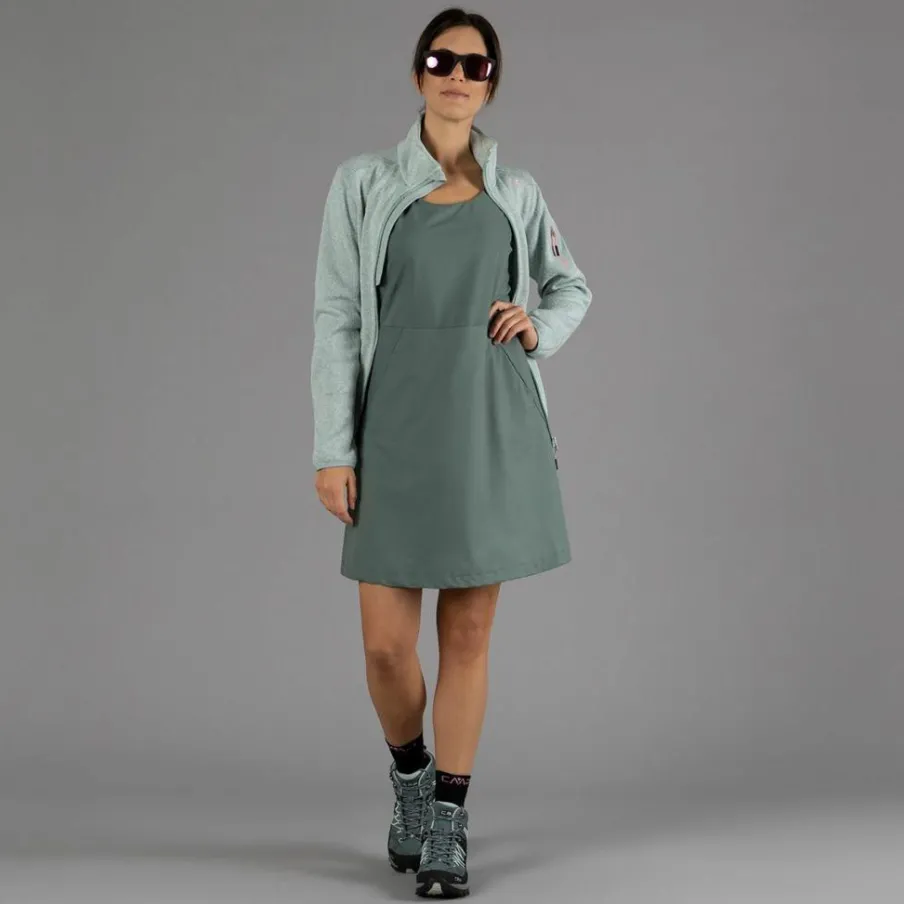 Donna CMP Pile^Giacca in pile da donna in Knit-Tech mèlange