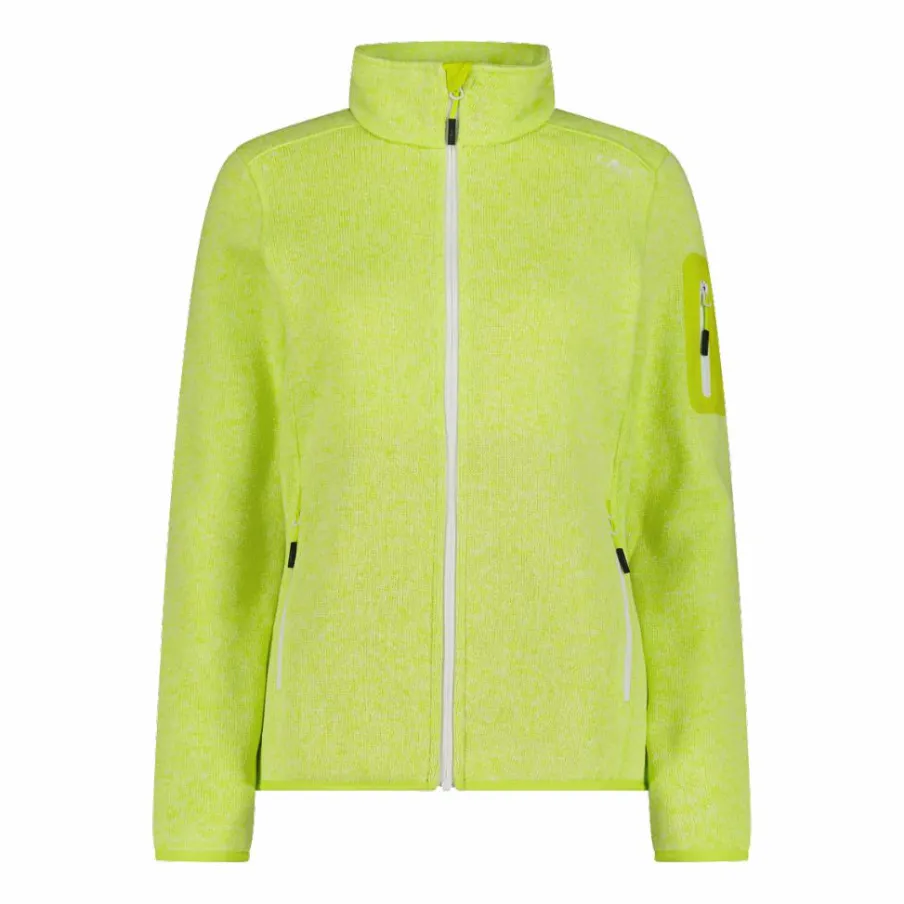 Donna CMP Pile^Giacca in pile da donna in Knit-Tech mèlange
