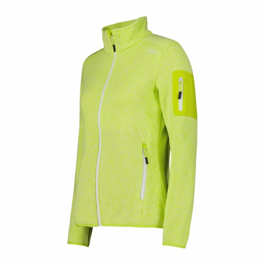 Donna CMP Pile^Giacca in pile da donna in Knit-Tech mèlange