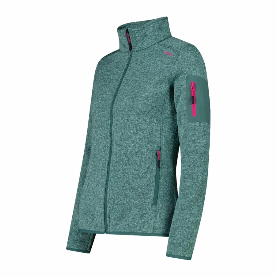 Donna CMP Pile^Giacca in pile da donna in Knit-Tech mèlange